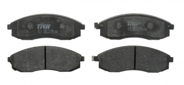 Купить GDB3124 TRW Тормозные колодки передние L200 (2.0, 2.4, 2.5, 2.8) с звуковым предупреждением износа